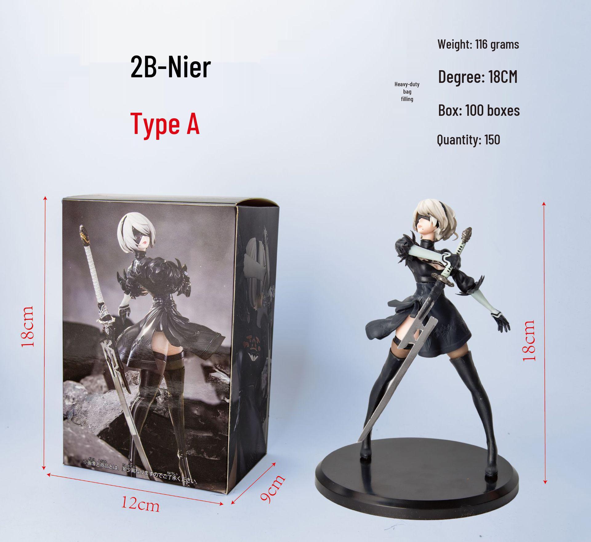 Beautiful Ghost Girl Yulha 2B Anime Figure - NieR: Automata s Amagi Nekomusume