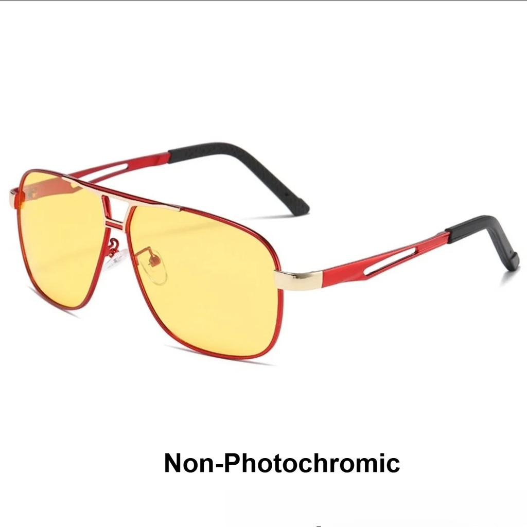 New Men Polarized Photochromic Sunglasses UV400 Protection All-Day Driving Sun Glasses for Day and Night Use