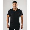 Sommer V-Ausschnitt Lässig Mode Einfarbig Sport T-Shirt Männlich Kurzarm Einfach Allround Baumwolle T-Shirt Herren Pullover Top