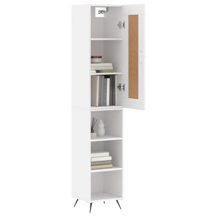 VidaXL Highboard White 34.5x34x180 Cm Engineered Wood 3200297