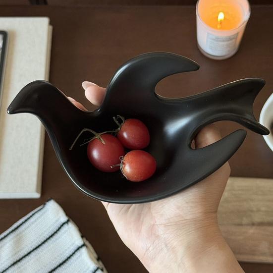 Keramik Soßenschale Kreative Süße Taube Gewürzschale Cartoon Dip-Schälchen Teller Snackteller Küchenzubehör