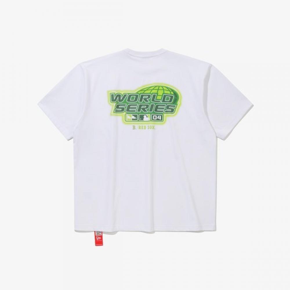 New Era BosTon Red Sox World Series Neon T shirT whiTe 15147510