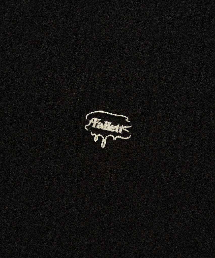 FALLETT Slit Button Knit Black