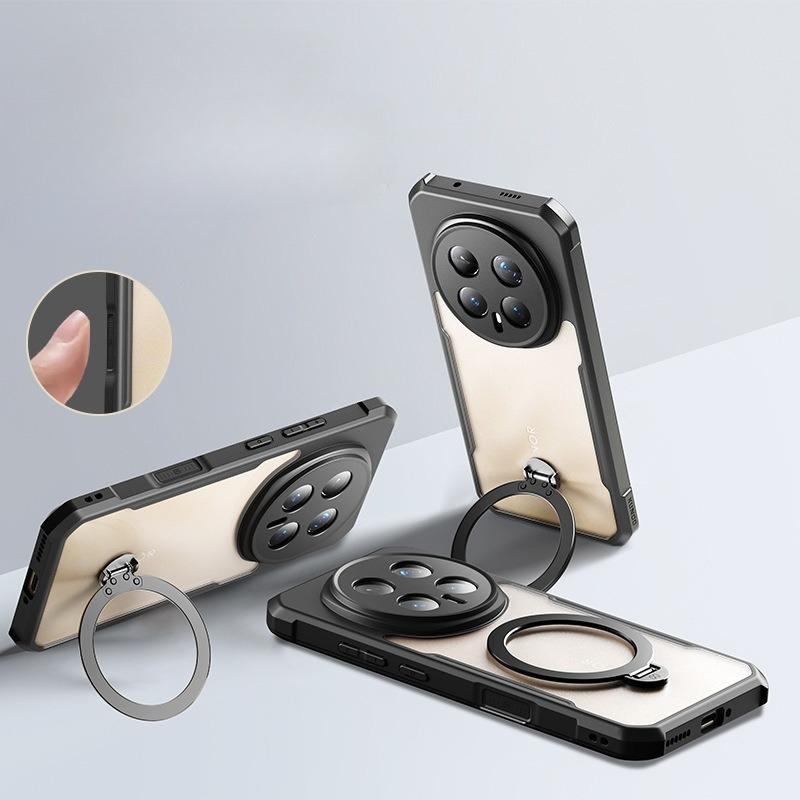 Case For Phone Yulin-003 Black For Honor Magic 8 Pro Case Xundd Magnetic Ring Stand Transparent Pc Back Cover For Honor Magic8 Pro