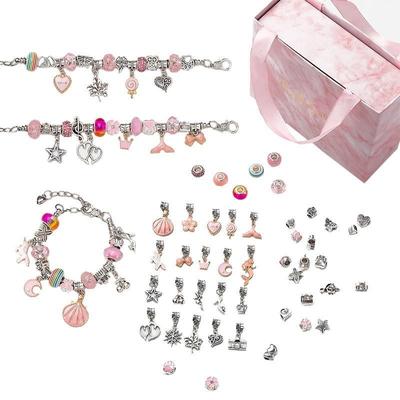 Children's Bracelet Diy Handmade Crystal Loose Beads Holiday Gift Beaded Jewelry Accessories Set