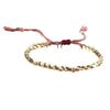 Women's Adjustable European Style Woven Rope Bracelet with Copper Beads and Tassel