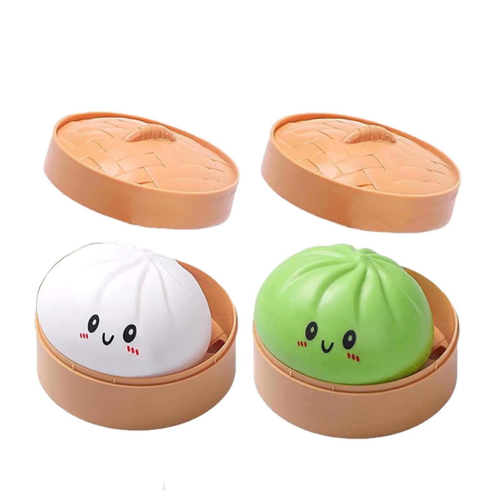 

Realistic Giant Steamed Bun, A Toy With A Steamer, A Slow- Dough Ball Designed For Stress Relief. One Size