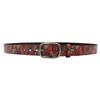 Featured Pattern Pu Printed Belt, Original Design Jeans Accessories Hip-Hop Punk Pin Buckle Belt