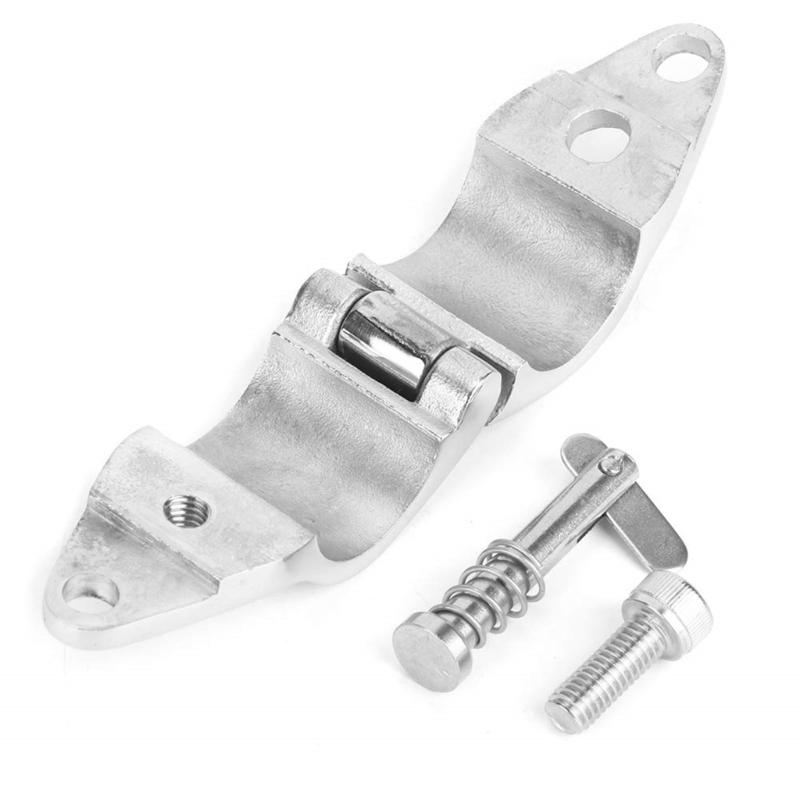 Cleme pentru țevi de baldachin pentru bărci, pachet de 2, glisiere cu fălci articulate din oțel inoxidabil rezistente, cu sistem de blocare sigur pentru țevi de 22-32 mm