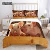 Pig Duvet Cover Set Queen Size Microfiber Cute Pig Animal Theme Twin Bedding Set Farm Animal 23pcs Quilt Cover for Boys Girls