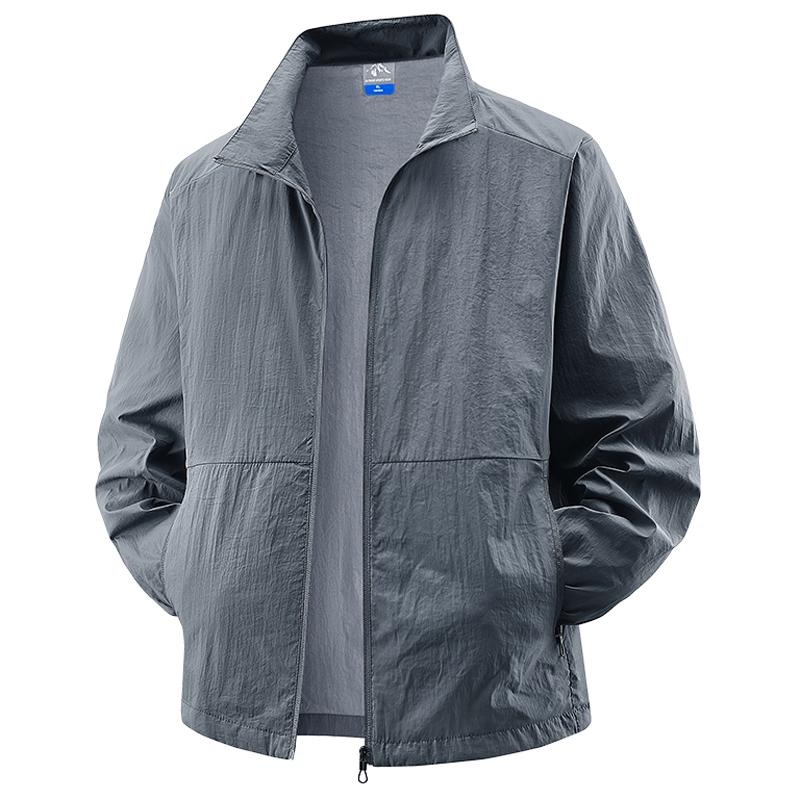 Taille XL 8XL Veste de cyclisme d'été SunSkin Hommes Outdoor Salle de sport Manteau de course Hommes Sports Protection solaire Randonnée Pêche Camping Veste