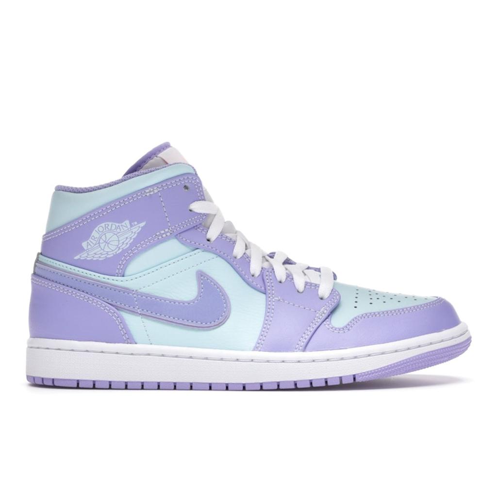 Air Jordan 1 Mid Purple Pulse Men Sneakers Arctic-Punch Glacier-Blue 554724-500