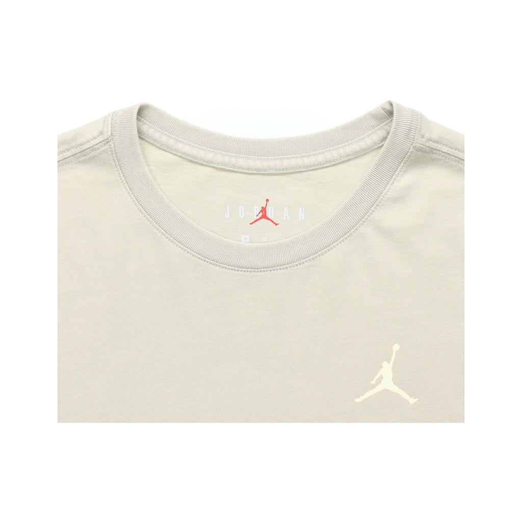 Air Jordan Dunk Silhouet Basketbal Sport Casual T-shirt met Korte Mouwen Heren Tops Beige AQ3735-334