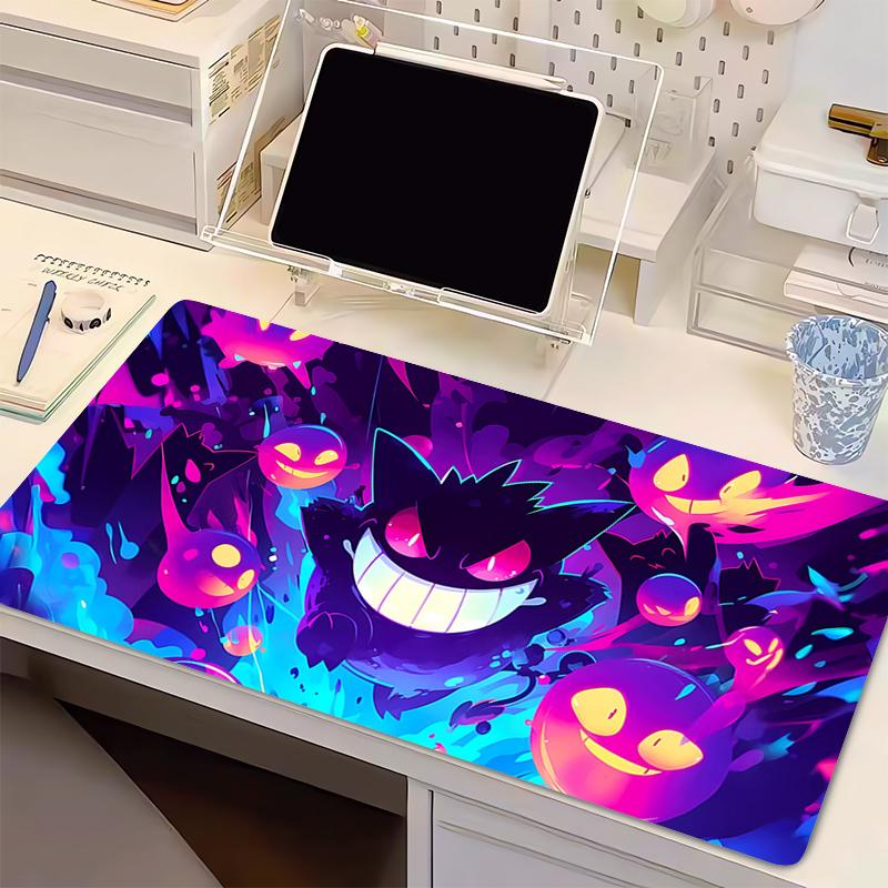 

Anime Gaming Speed Mouse Pad P-Pokemon Gengar Gamer Cabinet Mouse Mat Keyboard Designed specifically Mousepad Computer Desk Mat 30x60x0.2cm