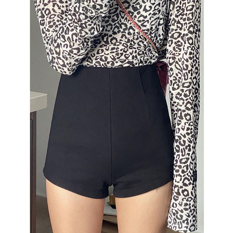 

Women s High-Waisted Korean-Style White A-Line Shorts 2XL