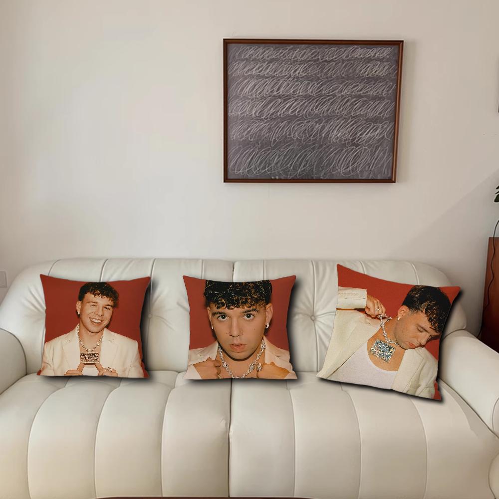 Rapper Q-Quevedo Cushion Cover Living Room Accent Couch Back Support Square Lounge Restful Nap Companion Pillow Case