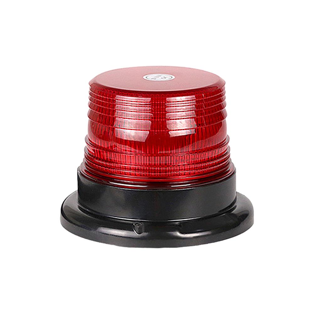 DC12-24V Car Mounted Flashing Warning Light Car Truck Roof Top Warning Light with Magnetic Base for Security Auto 12 LED красный