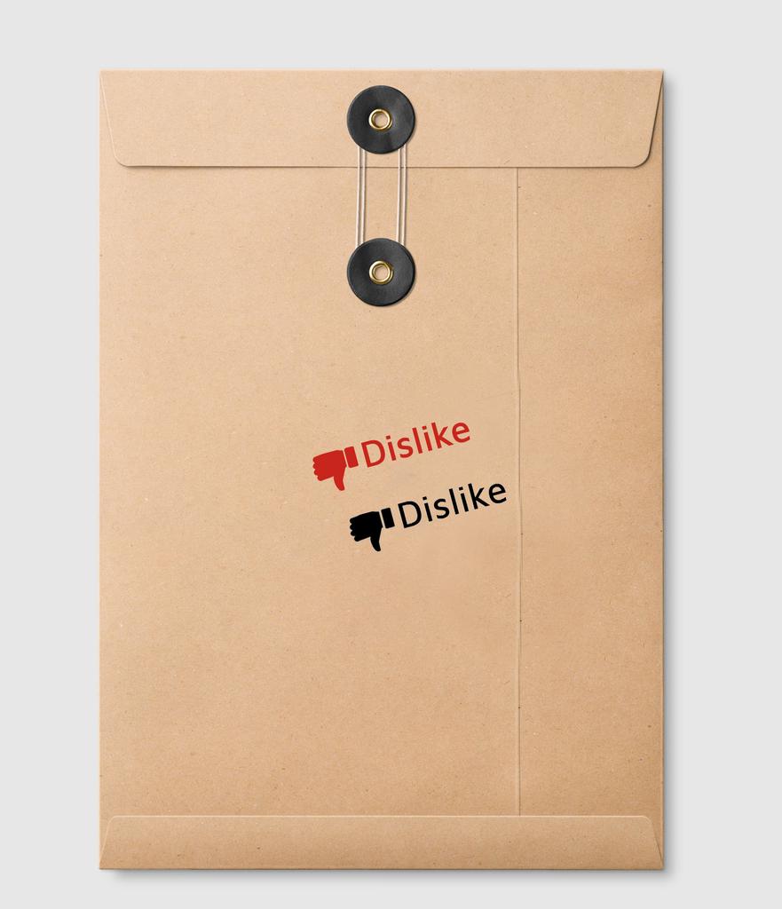 Printtoo Dislike Self Inking Rubber Stamp Pre,Inked Office Stamp, Home Office Business Stationery, 38 X 14 Mm,