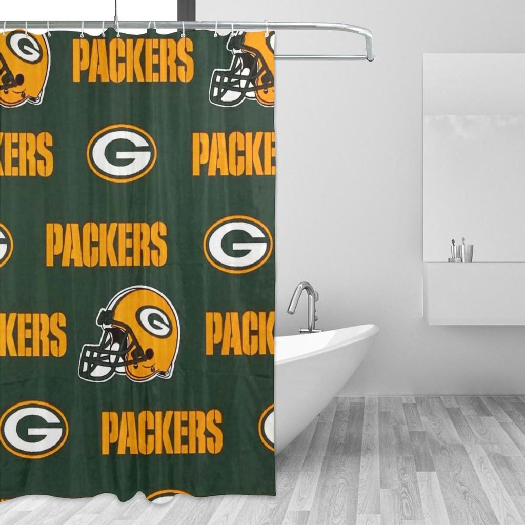 Green Bay Packers American Football Team 6 Shower Curtain 55x72 In