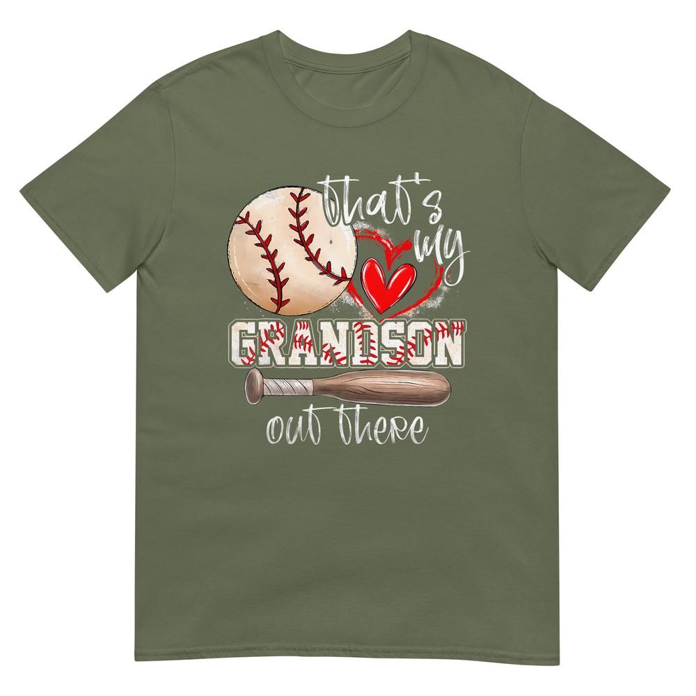 Thats My Grandson Out There Baseball Grandma Mothers Day TShirt