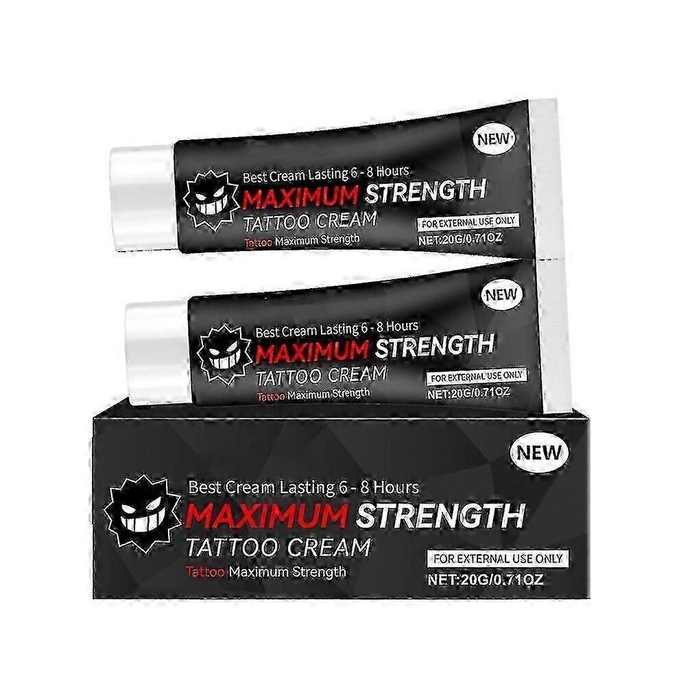 (2pcs)Tattoo Numibing Cream Gel 20 Grams- Up To 6 Hours Extra Strength for Tattoos AA