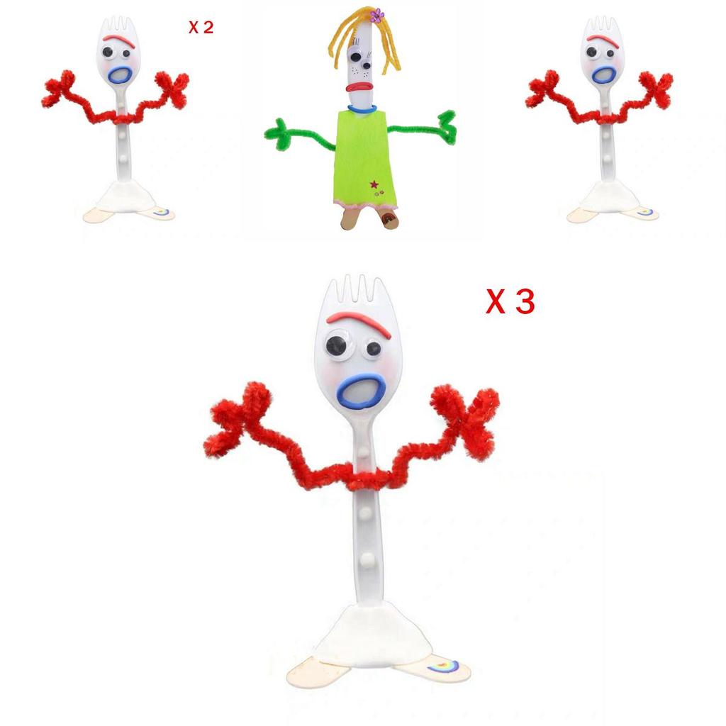 Toy Story 4 Creativity Make Your Own Forky And Knife Diy Kit For Endless Fun