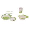 5pcs Baby Plates Set Divided Heat Resistant Lightweight Carton Exquisite Toddler Bowl Dining Set