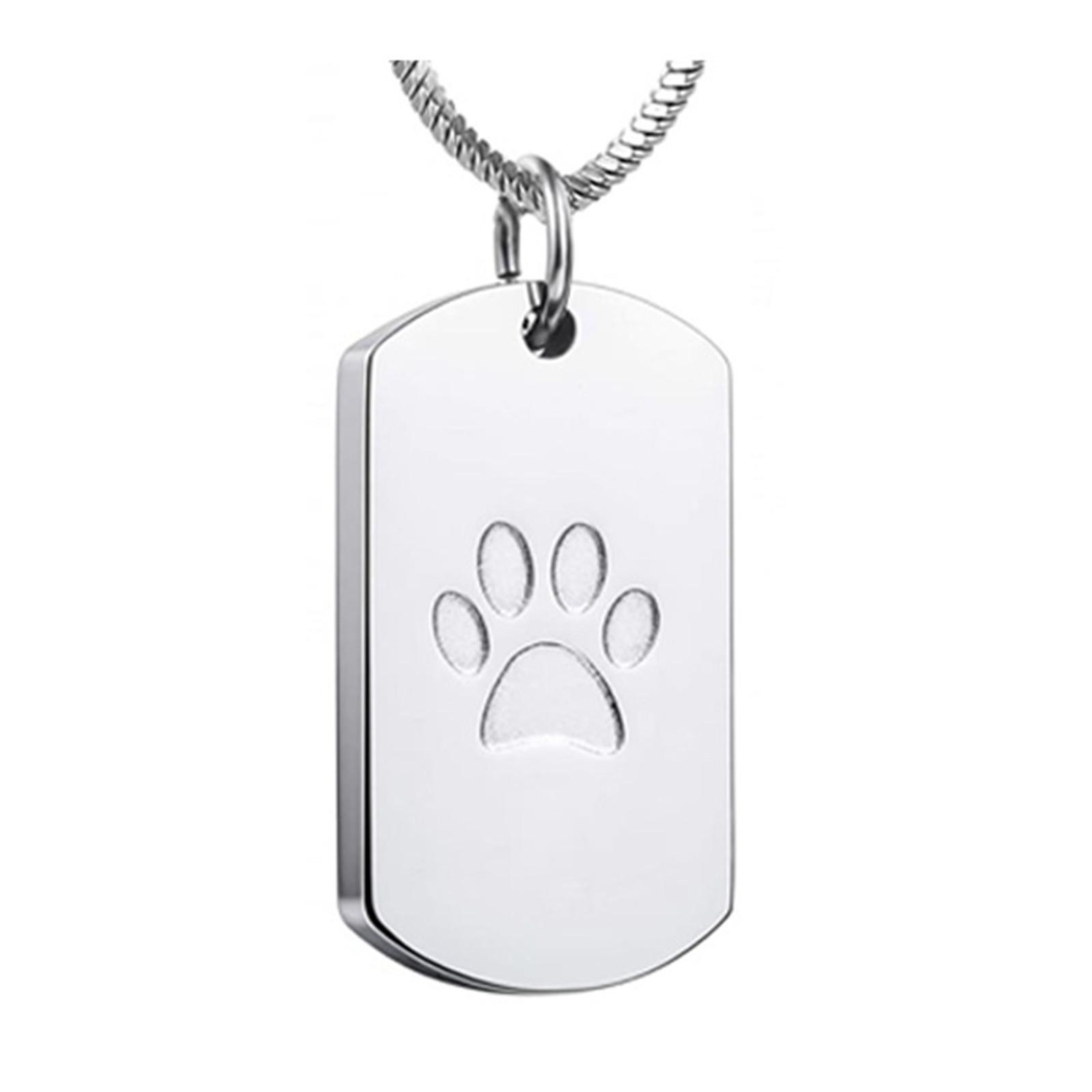 

Резная Индивидуальная Персонализированная Подвеска для Праха Питомца, Подвеска для Духов One Size серебряный