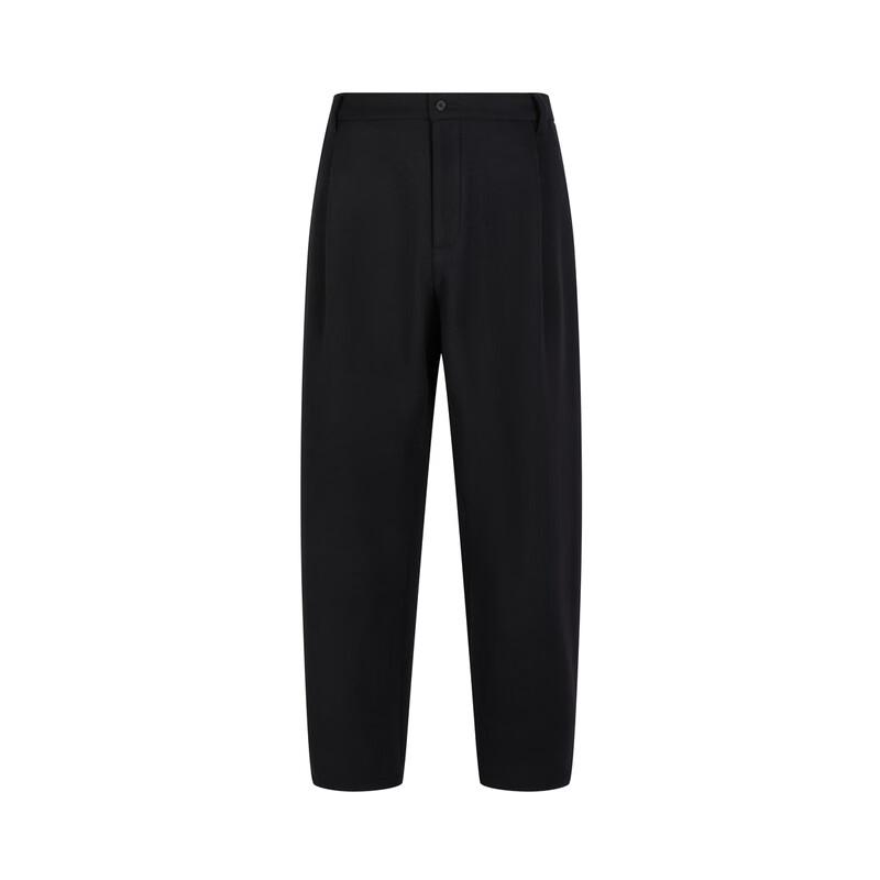 Croquis Men's Loose Fit Wool Blend Trousers