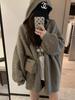 2024 Autumn-Winter Cozy Loose Lantern Sleeve Hooded Cardigan for Women