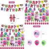 Magical Alphabet Lore Theme Balloon Pull Flag Set Birthday Party Decor Decorations Supplies
