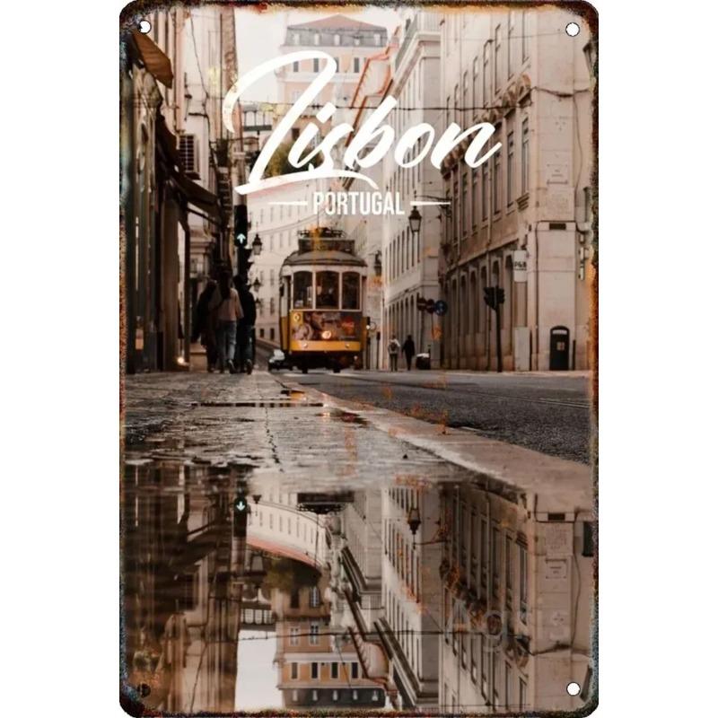 Metallschild New York Cityscape, Wandkunst zum Thema Reisen 20x30cm