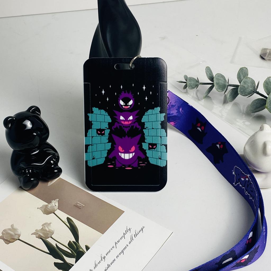 Animated Lanyards Cartoon Badge Holder ID Credit Card Pass Hang Rope Keychain For Keys Anime Accessories Gifts