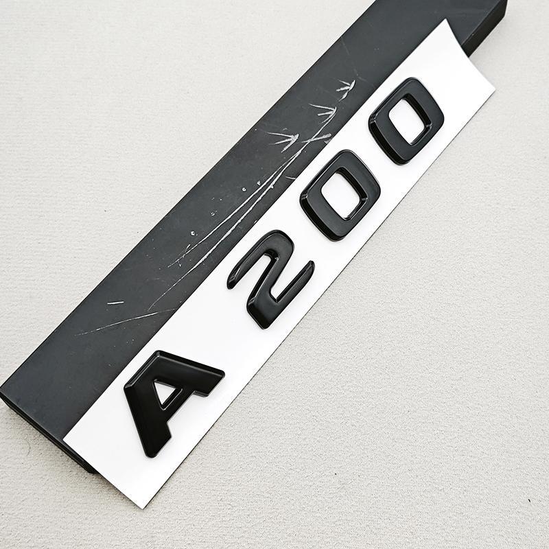 3D ABS A180 A200 B180 B200 Logo Emblem Letters Sticker Car Trunk Badge For Mercedes Benz Auto Accessories