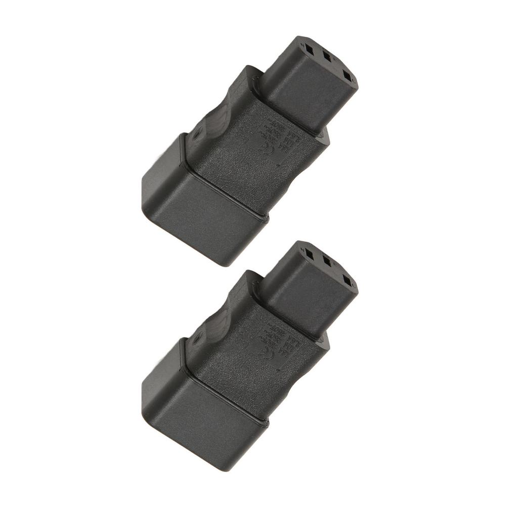 2PCS IEC320 C20 to IEC320 C13 Power Adapter Plug and Play C20 to C13 Power Socket Adapter for UPS PDU Server Ups Socket
