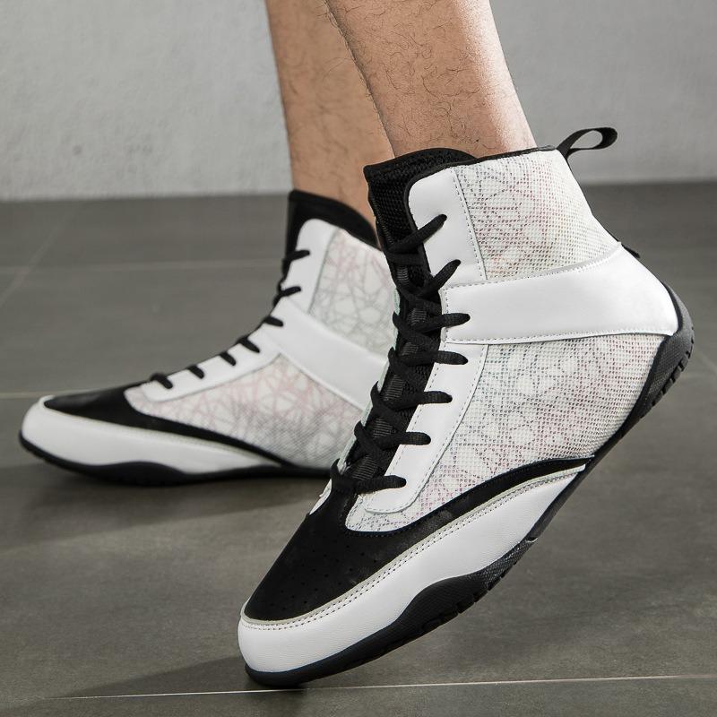 Professional Boxing Shoes Competition Training Men's Wrestling Shoes Fight Sanda Weightlifting Squat Shoes Women's Health