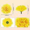 Large Marigold Flower Heads Silk Diwali Marigold Fake Flower Day Of The Dead Decorations Artificial Marigold Garland