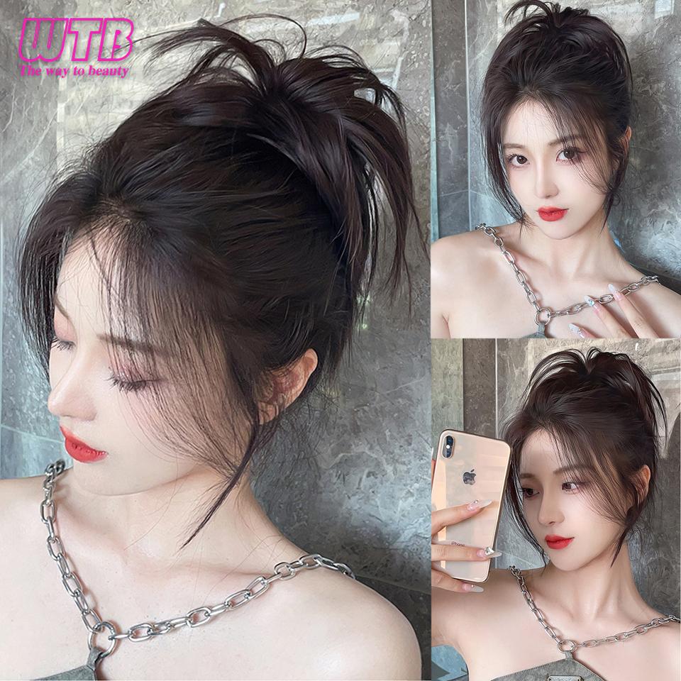 WTB Synthetic Ponytail Wig Women's Short Hair Bun Messy Lazy Wig Hairstyle Suitable For Daily Wear