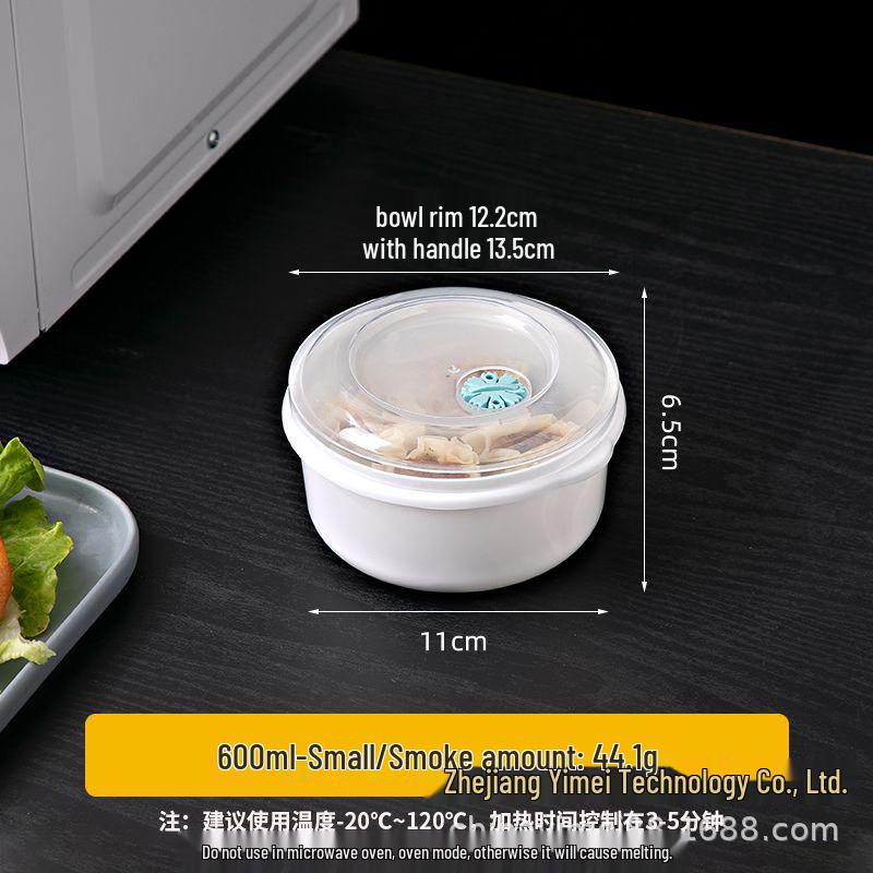 

Ланч-бокс для микроволновой печи: Прозрачная миска с крышкой для офиса, супа, лапши быстрого приготовления и сохранения свежести.