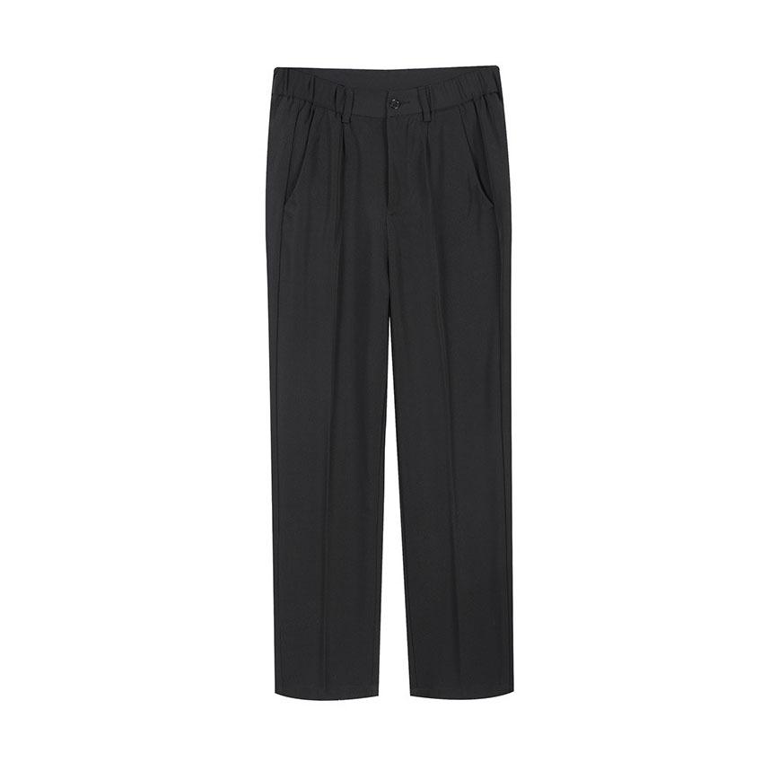 FiveFive Vår Høst Høy Kvalitet Casual Bukser Menn Koreansk Mote Stretchy Løse Draperte Slacks Rette Bukser Mannlig Semi-Vid Dressbukse Pluss Størrelse