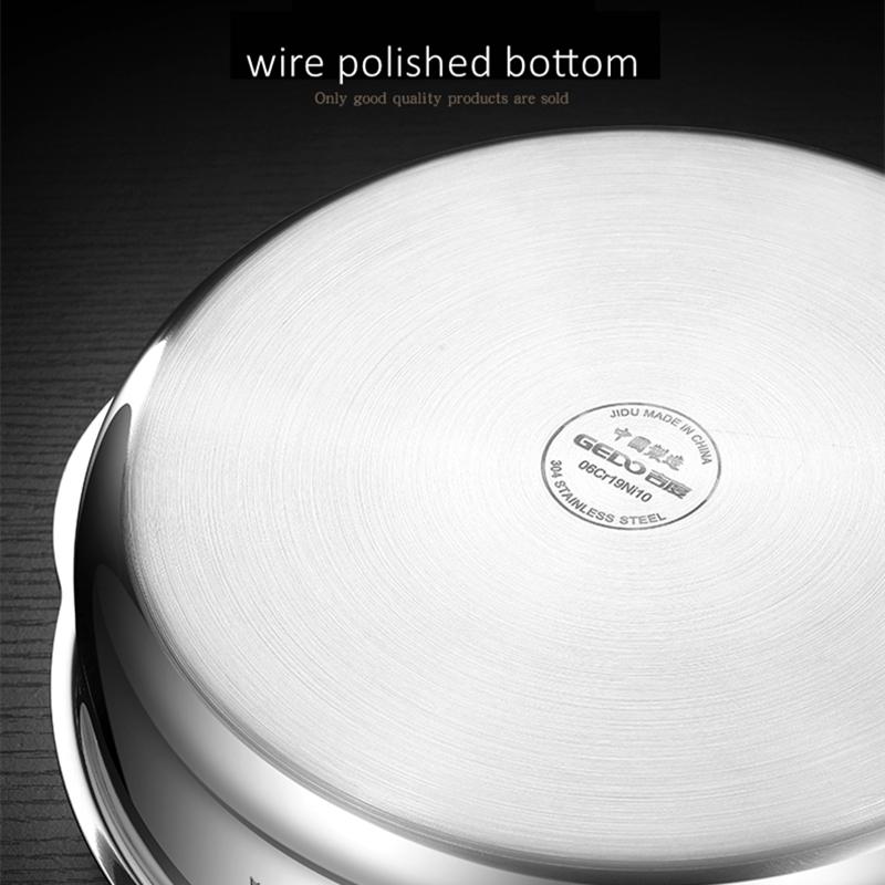 Certificated Pure 304 Stainless Steel Dining Plate 2 Side Handle Salad Basin Fall Resistant Baby Tableware Family Dish