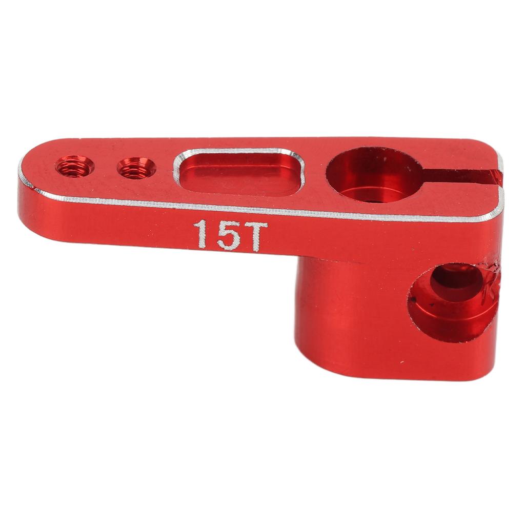 Metal Servo Arm Aluminum Alloy 15T Stable RC Steering Servo Horn for AXIAL SCX24 124 RC Car Red