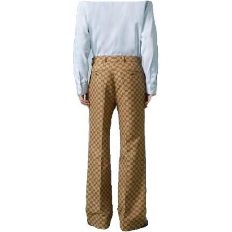 GUCCI Gg Linen Blend Canvas Pants 672087ZAM7G2580
