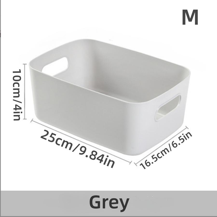 Plastic Desktop Organizer, Portable Rectangular Storage Basket for Kitchen, Bedroom, Bathroom, Dormitory and Office Use