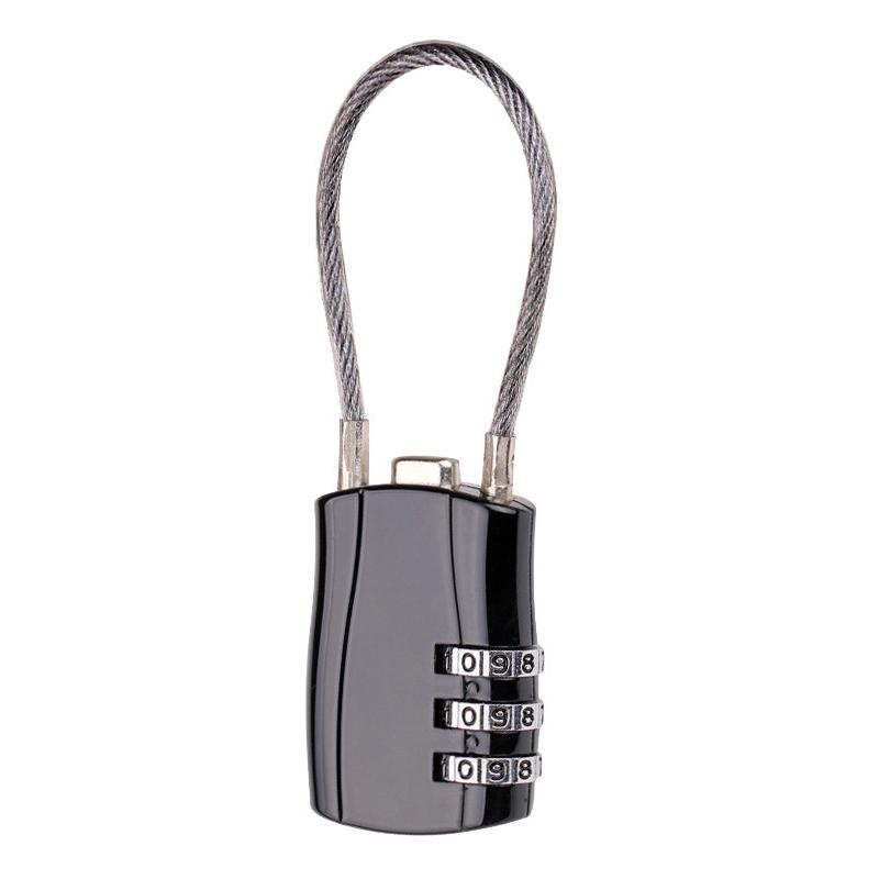 Mini Helmet Lock Anti-Theft 3 Digit Password Mtb Road Bike Locks For Scooter Motorcycle Portable Cycling Bicycle Cable Lock