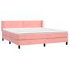 3130912 vidaXL Divan Bed with Mattress Pink 160x200 Cm Velvet