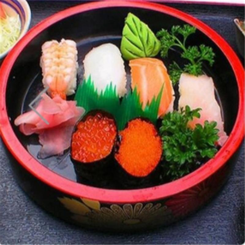 1000pcs /Box Green Leaf Japanese Food Sushi Decoration Leaves Sushi Grass Creative Plastic Leaf Sashimi Decor Tools NEW