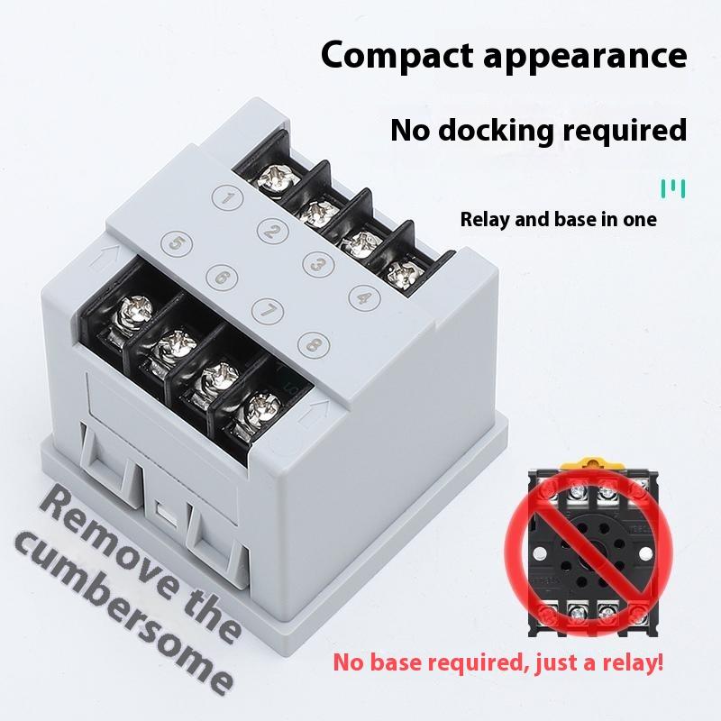 1116 Upgraded Best 11-111VAC/DC Time Relay DH18 Series Delay Time Relay Precise Timing with On/instant/cycle Delay Function