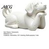 Braver Welpenstatue 3D-gedruckte Hundefigurine, Niedliche Figuren, Kleine Tier-Heimdekor-Figuren, Realistisch Detailliert für Liebhaber Schlichtweiß