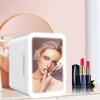 24 * 23 * 17.5cm Small Fridge With Makeup Mirror Mini Car  Refrigerator Home & Car Dual-use Skin Care Products Refrigerating Equipment